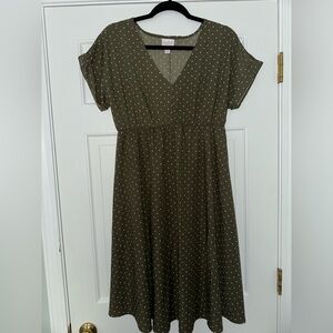 Maternity Olive Green Dress